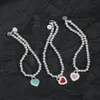 Charm Bracelets 925 Sterling Silver Heart Necklace Bracelet Light Luxury Jewelry Fashion Premium Free Delivery 230216