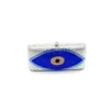 Borse da sera Moda Donna Borse da festa Designer Borsa da sposa da sposa Divertente Evil Eye Pochette in cristallo pieno