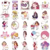 50Pcs animation Bee and PuppyCat stickers cartoon Graffiti Kids Toy Skateboard car Motorcycle Bicycle Sticker Decals Wholesale