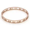 Mode Zilveren Roestvrij Stalen Beugel Romeinse Armband Sieraden Rose Gouden Armbanden Armbanden Voor Vrouwen Liefde Armband hoogste kwaliteit