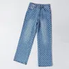 Dames Jeans Dames Vintage Gescheurde Mode Wijde Pijpen Denim Broek Lange High Street Casual Broek Maat XS