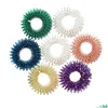 Dekompressionsspielzeug Spiky Sensory Ring Zappeln für Finger Mas Hand Akupressur Masr Relief Circation Ringe 0225 Drop Lieferung Spielzeug Geschenk Dhomv