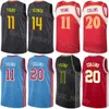 Print Earned Basketball Garrison Mathews Jersey 25 Bruno Fernando 24 Saddiq Bey 41 Trae Young 11 DeAndre Hunter 12 John Collins 20 Bogdan Bogdanovic 13 Skjorta Herr Barn