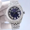 Fashion Diamond Mens Watches 41mm Automatic Mechanical Movement Watches Life Waterproof Steel Sapphire Strap Business Wristwatches Bracelet Orologi di lusso