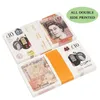 Novelty Games 50 Size Party Replica Us Fake Money Kids Play Toy Or Family Game Paper Copy Uk Banknote 100Pcs Pack Practice Counting Dhhg8