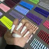 False Nails 24PCS Fashion Solid Color Matte Super Long Nail Ballet Press On Tips For Art Artificial Fingernails Fake