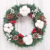 Decorative Flowers Hanging Christmas Decoration Wreath Home Decorations Tree Door Window DIY Floral Wedding 30cm