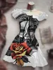 Casual Dresses Horror Skull Grave Halloween Outdoor Ghost White Costume Sun Moon Skirt Hawaiian Bohemian Beauty Black Evening Dress