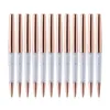 Ballpoint Pens 100PcsLot Rose Gold Bling Diamond Fine Black Ink Crystal Pen Ring Wedding Office Metal Roller Ball Gift Custom 230217