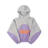 Heren Hoodies Sweatshirts driedimensionaal schuim splitsen kleur hoodie plus fleece mannen en vrouwen 230216