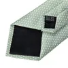 Bolo Ties Fashion 8cm Silk Light Green Necktie Men Men Business Wedding Party Formal Neck Accessoriesハンカチカフリンク