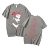 T-shirts masculina Playboi Carti Music Álbum Red Letter Print Tshirt Vintage 90S Men's Rap Hiphop Tshirt Men Women Harajuku Tees de algodão J230217