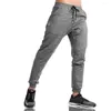 Pantaloni da uomo 2023 Muscle Brothers Stretch da uomo Sport Casual Slim Blouson Running Training Fitness