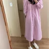 Casual Dresses 2023 Woman Long Shirt Dress Cotton Korean Fashion Clothing White Plus Size Big Spring Sleeve Loose