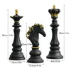 Decorative Objects Figurines NORTHEUINS 3 PcsSet Resin International Chess Figurine Modern Interior Decor Office Living Room Home Decoration Accessories 230216