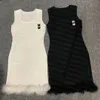 Vestito soffice alla moda Abiti aderenti sexy da donna Abiti con scollo a U Abiti attillati da festa estiva