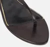 23S Summer Luxury Padlock Women's Sandal Shoes Thong Party Wedding Crisscross Ankle Straps Lady Comfort Flat Sandalias Shoe With Box,EU 35-43 Original Box