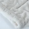 Kadın Hoodies Sweatshirts Kadınlar Sıradan Gevşek Kış Mahsulü Üstleri Düz Renk Tamamen Stand-Neck Uzun Kollu Zip-Up Pullover Sweatshirt Kızlar için Beyaz 230217
