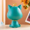 Decoratieve objecten Figurines Hars Lucky Cat Statue Sculpture Tabel Decoratie Miniatuur Figurine Opbergdoos Moderne woonkamer Bureau Home Decor 230217