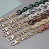 Vintage Acrylic Bag Chain Strap Fashion Detachable Bag Handle Belts For Women DIY Handmade Handbag Shoulder Bags Accessories1247Q