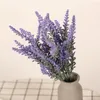 装飾的な花の花輪プロヴァンスラベンダープラスチック人工偽植物ウェディングホームデコレーションクリスマステーブル＃T2PDECORATI