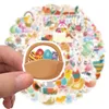 100 pièces autocollants de pâques mignons Kawaii dessin animé drôle lapin oeuf animaux décalcomanies pour enfants cadeau bouteilles d'eau ordinateur portable Scrapbooking voiture vélo décalcomanie bagages autocollant bricolage