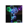 Ballon Lumineux Led Transparent Coloré Clignotant Ballons D'éclairage Avec 70Cm Pôle Décorations De Fête Approvisionnement De Vacances Cca8166 Dhuc7