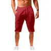 Men's Shorts New Men's Shorts Cotton and Linen Summer Beach Jogging Leisure Sports Short Pants Z0216