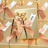 50pcs/lotto Tendenza per matrimoni Portanti Candy Boxes Birthday Decoration Box Box Borse Event Forniture Event Boxaging Gifts Boxes AL7728