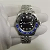 고품질 사파이어 손목 시계 블루 라미네이트 40mm GMT II 116710 세라믹 베젤 아시아 2813 기계 자동 men1727