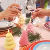 Kerzen 3D-Weihnachtsbaum-Silikonform, handgefertigt, Duftkerzenform, Kunstharz, Kunsthandwerk, Heimdekoration 230217