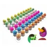 Novidade Jogos 60 Pçs/lote Gag Brinquedos Crianças Fofo Magia Incubação Growinanimal Ovos de Dinossauro Para Crianças Presentes Educacionais Gyh A660 Drop Del Dhvpa