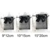 Present Wrap 10st Organza DrawString Bag Storage med Bow Creative Smycken Förpackning Candy Wrapping Party PoouchesGift