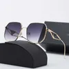 Nouvelles lunettes de soleil ovales de luxe pour hommes designer nuances d'été lunettes polarisées bleu vintage lunettes de soleil surdimensionnées de femmes mâle su265J