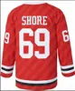 vin 69 Shoresy SudBery Blueberry Letterkenny Hockey Jersey Rood Zwart Blauw Aangepast elk nummer elke naam