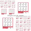 Nose Rings Studs Surgical Steel Spiral Twister Lip Ring Ear Labret Promotion Body Piercing Jewelry 100Pcs Drop Delivery Dhgarden Dh3Mx