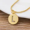 Chains Fashion Tiny Daint Alphabet Pendants 26 Letters Necklace Gold Color For Women Girls Birthday Party Gift