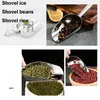 Baking Moulds Stainless Steel Ice Scoop Food Flour Candy Bar Crank Scooper For Freezer Multifunctional Small Scoops Utility