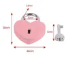 7 Colors Heart Shaped Concentric Lock Metal Mulitcolor Key Padlock Gym Toolkit Package Door Locks Building Wholesale Supplies