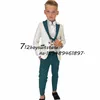 Costume pour garçons, smoking de mariage 3 pièces, gilet croisé, pantalon, ensemble col châle, veste formelle pour enfant