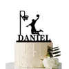 Andere Event- und Partyzubehör. Benutzerdefinierter Basketball-Themenname, Acryl-Geburtstagskuchenaufsatz, Sportstil, personalisierter Dunk-Teamname, Party-Kuchenaufsatz, Dekoration 230217