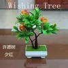 Decorative Flowers 1pc/lot Simulation Small Bonsai Plants Artificial Flower Potted For Living Room Wedding Party Decoration 119