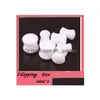 Plugs Tunnels 100st/Lot 312mm White Body Jewelry Acrylic Solid Flesh Tunnel Ear Plug Pierce Drop Delivery Dhgarden Dhdh3
