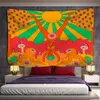 Tapeçarias vintage sol tapeçaria parede pendurado boho psicodélico místico bruxaria 80s tarô hippie decoração de casa pano de fundo tecido