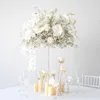 Dekoratif Çiçekler 35/45/50cm Yapay Çiçek Masa Merkez Parçası Düğün Dekor Buket Diy Wisteria Cast