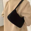 أكياس مسائية Women Corduroy Bag 2023 Trend Designer الكتف أنثى حقيبة يد غير رسمية حقائب اليد الترفيهية للنساء