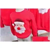 Voiture Dvr famille correspondant tenues hiver pull chaud enfants vêtements enfant chemise livraison directe bébé enfants maternité Dhmto