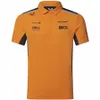 Drużyna McLaren ustawiona koszulka-Autumn Team Formuła 1 Polo Men's Men's McLaren and Women's Crew Neck T-shirts McLaren Team Lando Norris ustawił T-shirt