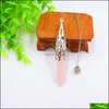 Pendant Necklaces Hexagonal Prisms Chakra Pendums Natural Stones Amet Reiki Healing Crystal Meditation For Men Women Drop Delivery J Dhczi