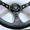 Hot Universal JDM Vertex Checker Steering Wheel 330mm 13inch Super fiber Leather Embroidery Drifting Sports 320mm For Honda